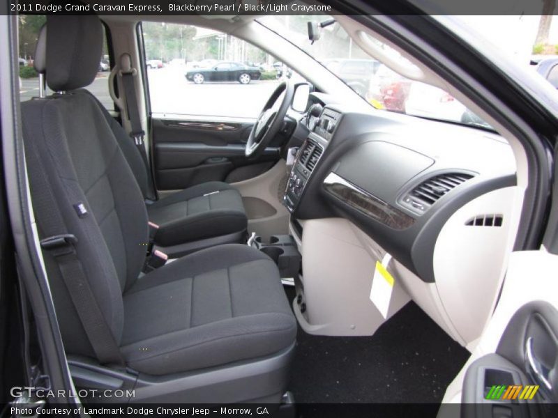Blackberry Pearl / Black/Light Graystone 2011 Dodge Grand Caravan Express