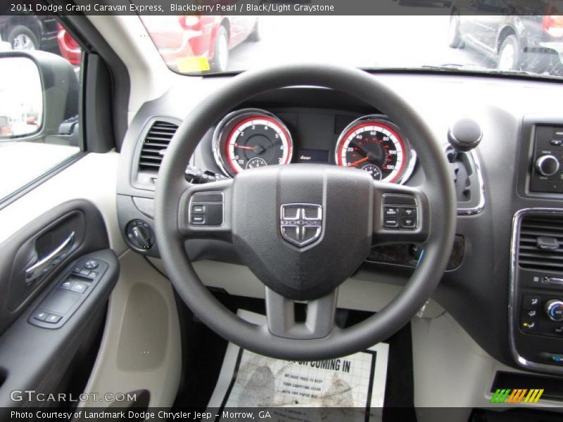 Blackberry Pearl / Black/Light Graystone 2011 Dodge Grand Caravan Express