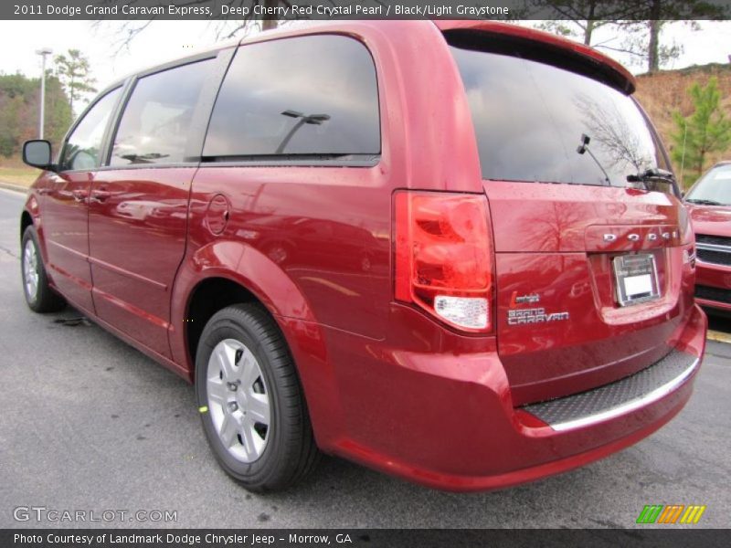 Deep Cherry Red Crystal Pearl / Black/Light Graystone 2011 Dodge Grand Caravan Express