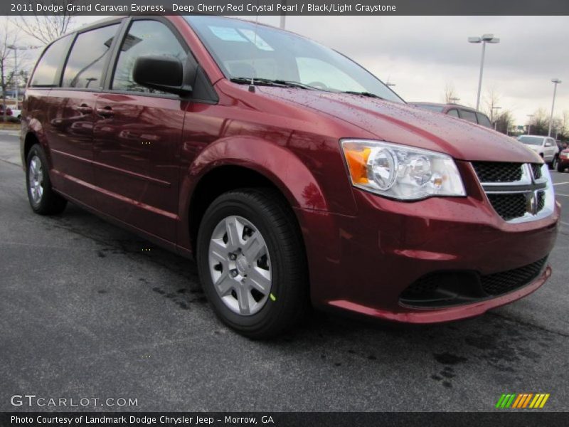 Deep Cherry Red Crystal Pearl / Black/Light Graystone 2011 Dodge Grand Caravan Express