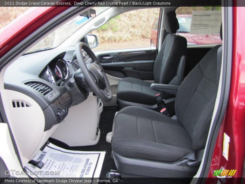 Deep Cherry Red Crystal Pearl / Black/Light Graystone 2011 Dodge Grand Caravan Express