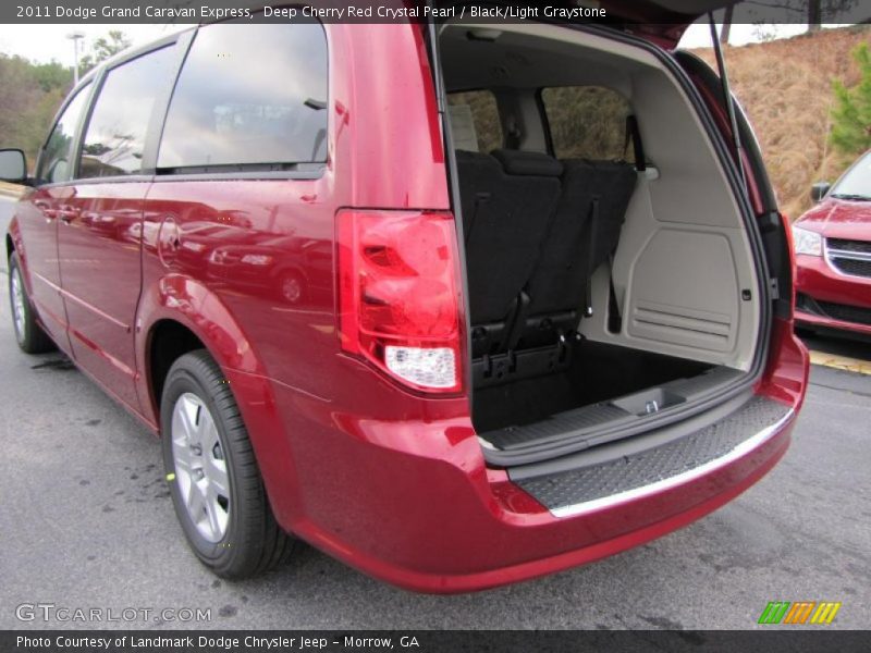 Deep Cherry Red Crystal Pearl / Black/Light Graystone 2011 Dodge Grand Caravan Express