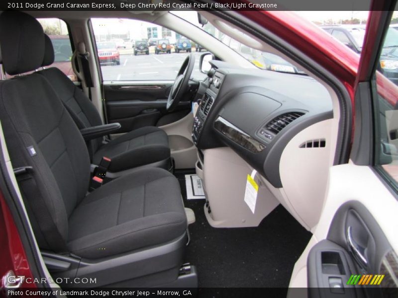 Deep Cherry Red Crystal Pearl / Black/Light Graystone 2011 Dodge Grand Caravan Express