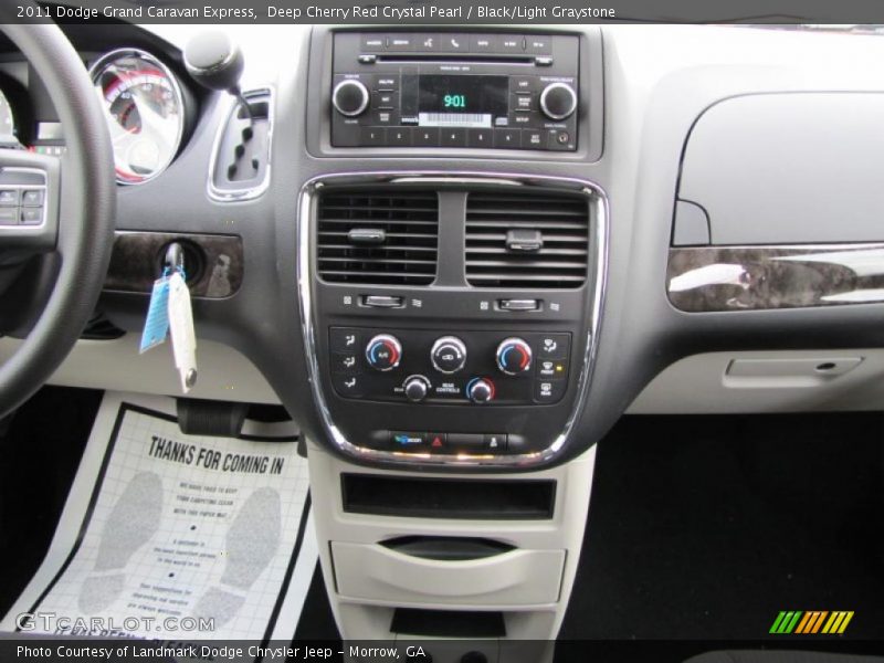 Deep Cherry Red Crystal Pearl / Black/Light Graystone 2011 Dodge Grand Caravan Express