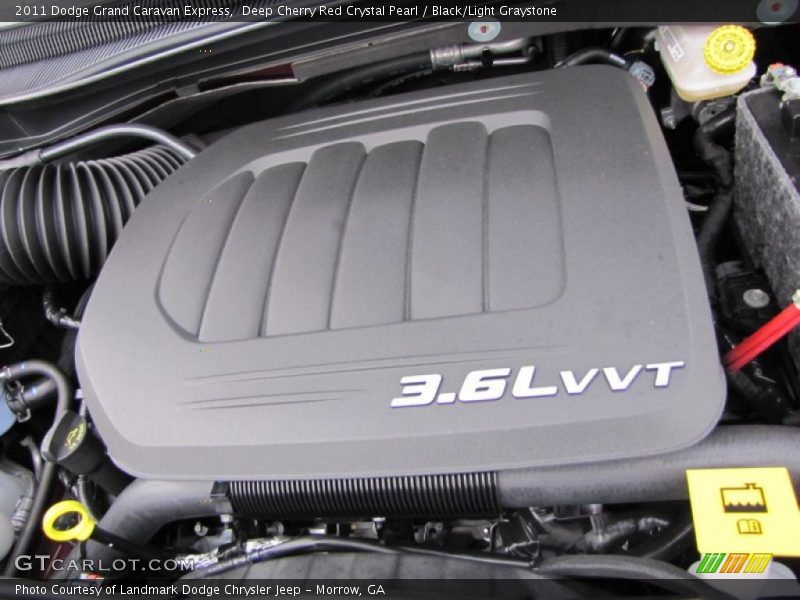 Deep Cherry Red Crystal Pearl / Black/Light Graystone 2011 Dodge Grand Caravan Express