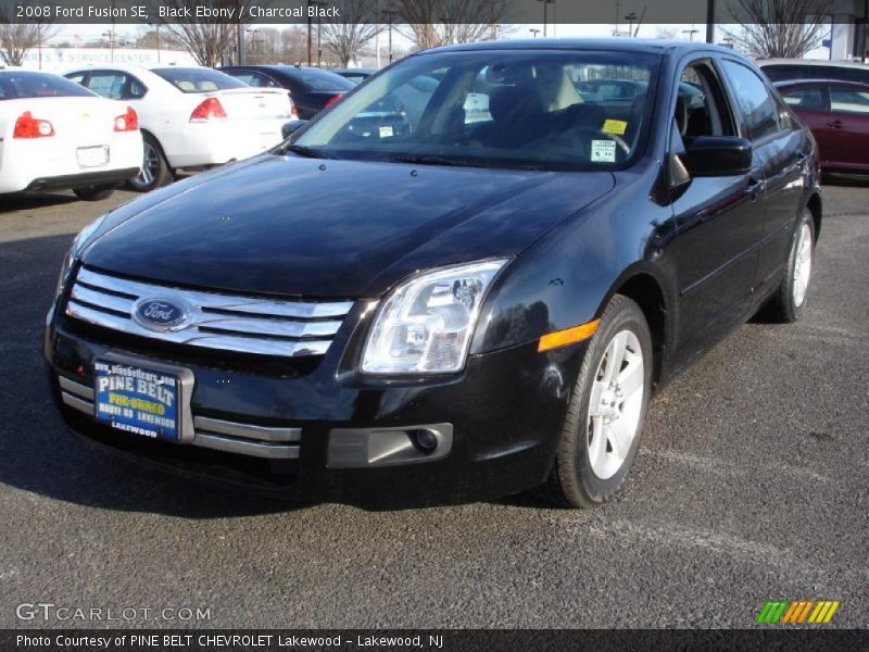 Black Ebony / Charcoal Black 2008 Ford Fusion SE
