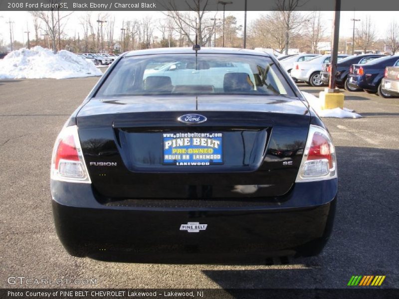 Black Ebony / Charcoal Black 2008 Ford Fusion SE