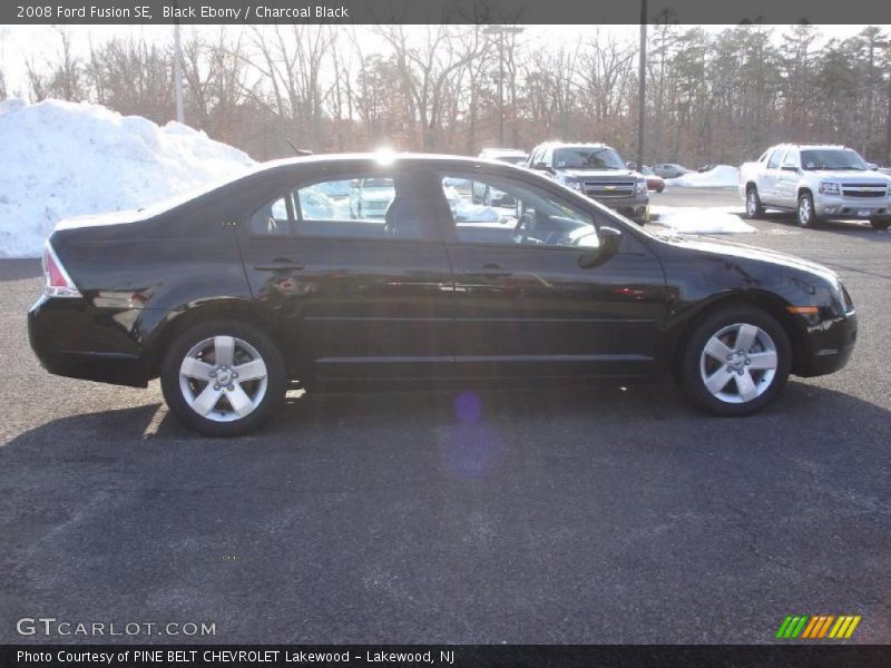 Black Ebony / Charcoal Black 2008 Ford Fusion SE