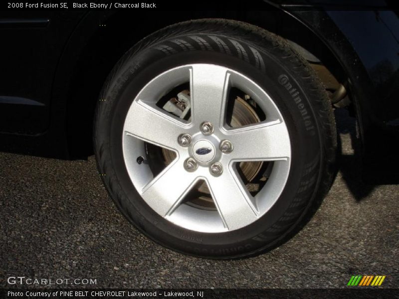 Black Ebony / Charcoal Black 2008 Ford Fusion SE