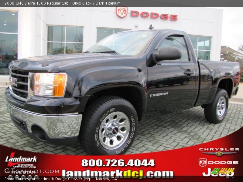 Onyx Black / Dark Titanium 2008 GMC Sierra 1500 Regular Cab
