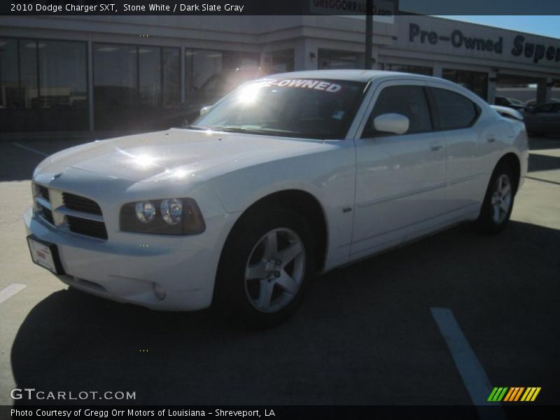 Stone White / Dark Slate Gray 2010 Dodge Charger SXT