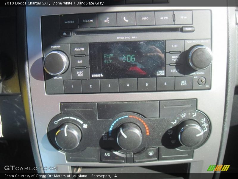 Stone White / Dark Slate Gray 2010 Dodge Charger SXT