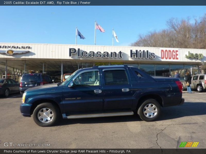 Rip Tide Blue / Pewter 2005 Cadillac Escalade EXT AWD