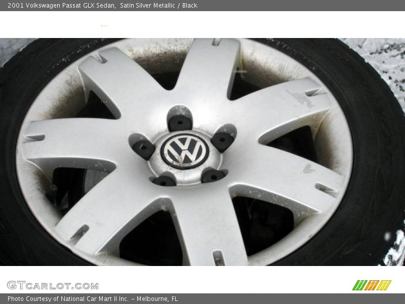 Satin Silver Metallic / Black 2001 Volkswagen Passat GLX Sedan
