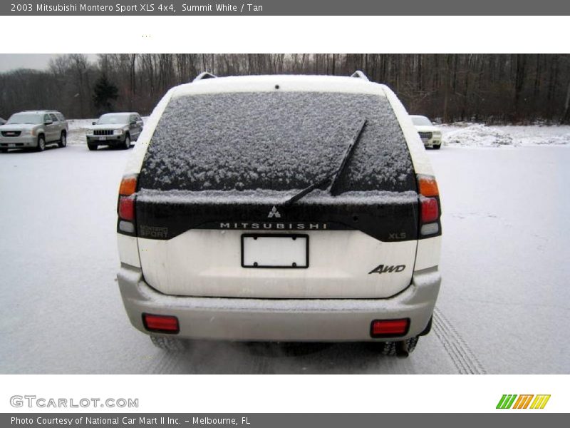 Summit White / Tan 2003 Mitsubishi Montero Sport XLS 4x4