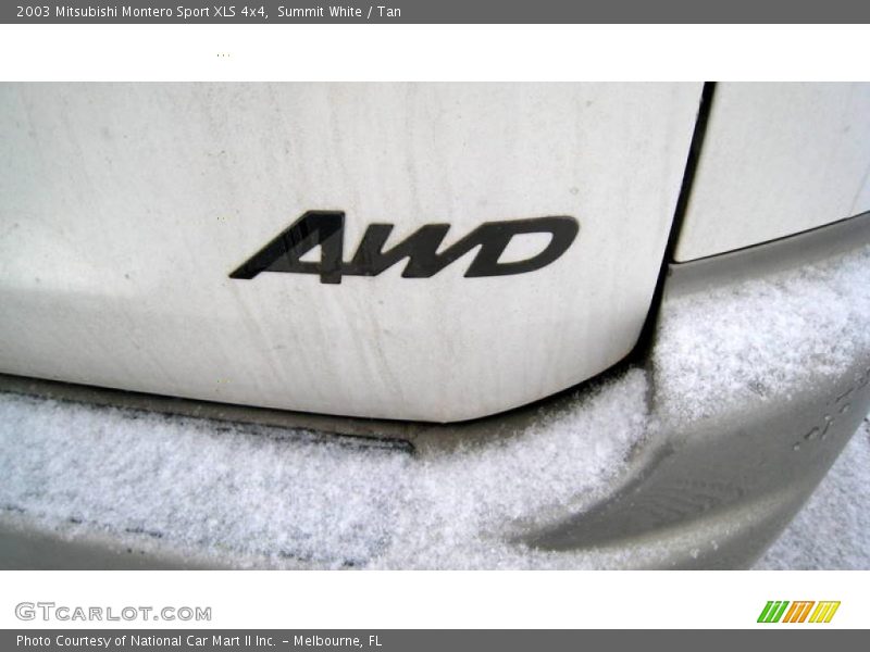 Summit White / Tan 2003 Mitsubishi Montero Sport XLS 4x4