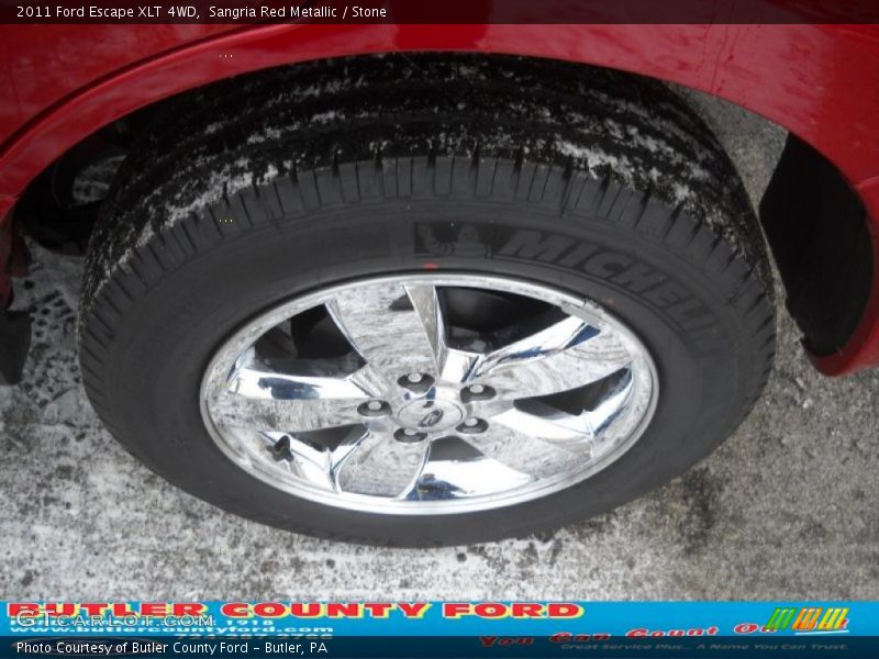 Sangria Red Metallic / Stone 2011 Ford Escape XLT 4WD