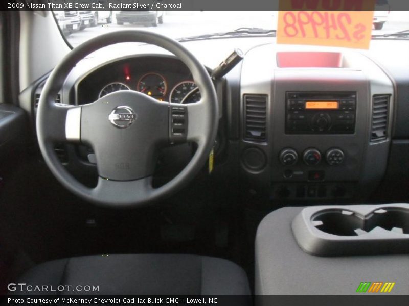 Radiant Silver / Charcoal 2009 Nissan Titan XE Crew Cab