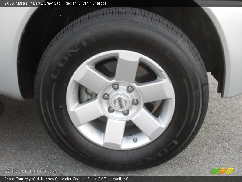 Radiant Silver / Charcoal 2009 Nissan Titan XE Crew Cab