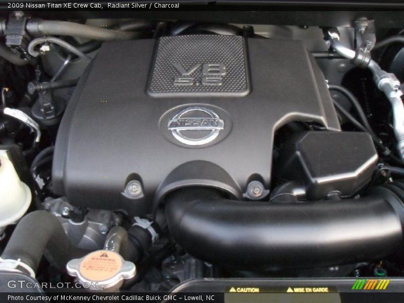 Radiant Silver / Charcoal 2009 Nissan Titan XE Crew Cab