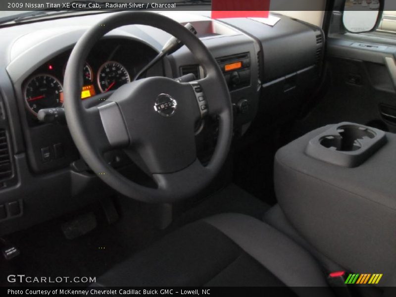 Radiant Silver / Charcoal 2009 Nissan Titan XE Crew Cab