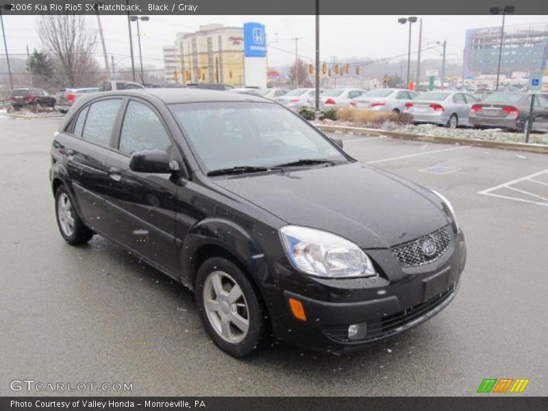 Black / Gray 2006 Kia Rio Rio5 SX Hatchback