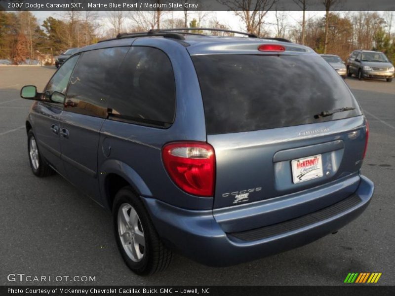 Marine Blue Pearl / Medium Slate Gray 2007 Dodge Caravan SXT