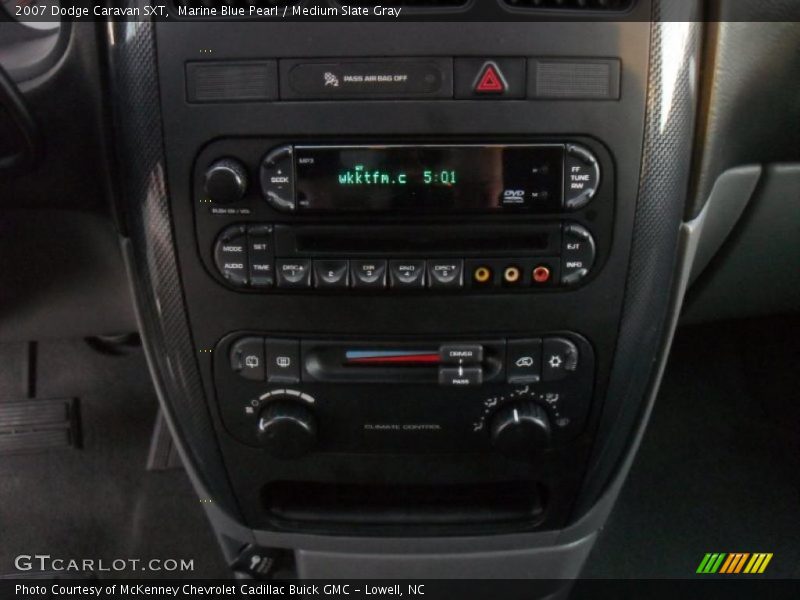Marine Blue Pearl / Medium Slate Gray 2007 Dodge Caravan SXT