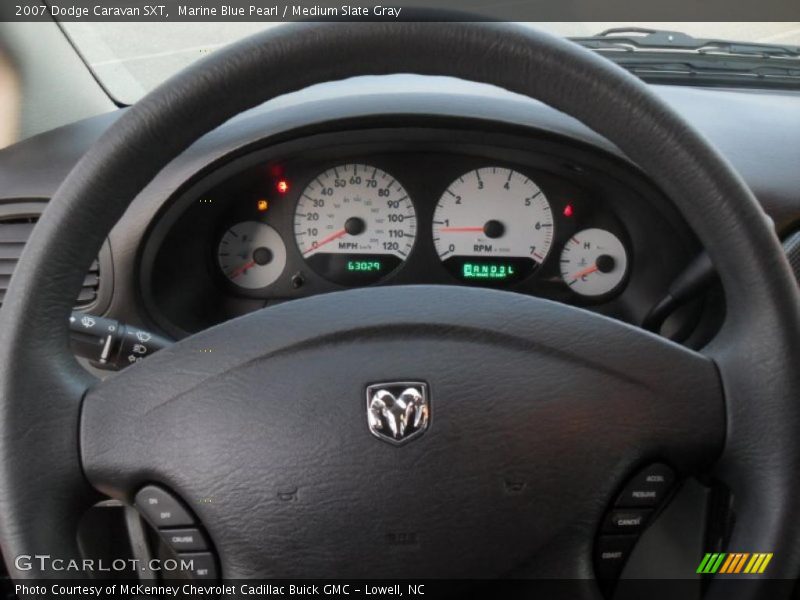 Marine Blue Pearl / Medium Slate Gray 2007 Dodge Caravan SXT
