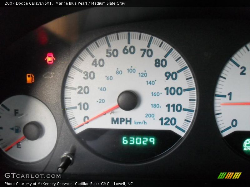 Marine Blue Pearl / Medium Slate Gray 2007 Dodge Caravan SXT