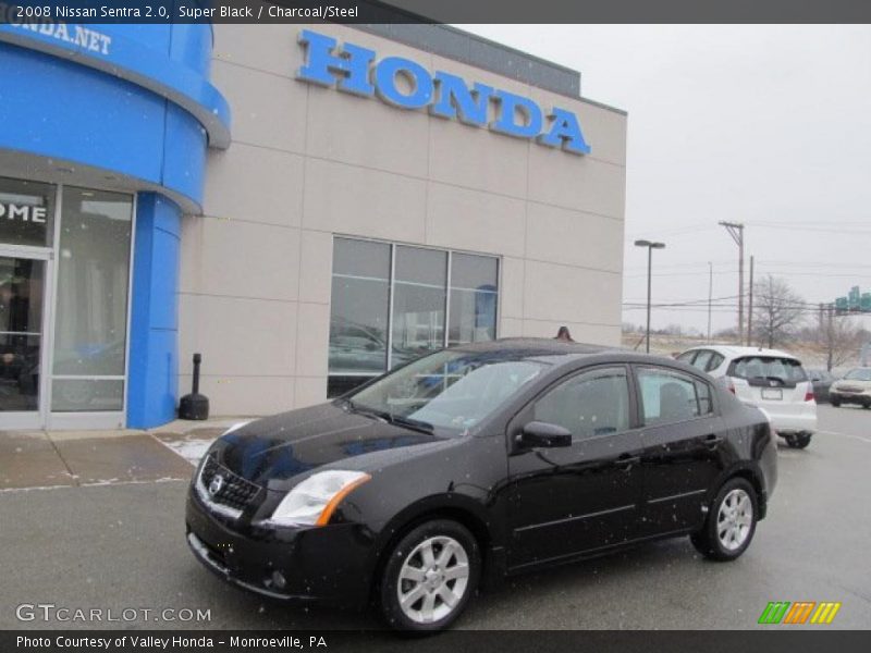 Super Black / Charcoal/Steel 2008 Nissan Sentra 2.0