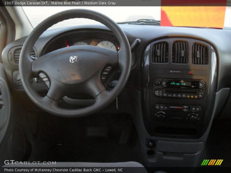 Marine Blue Pearl / Medium Slate Gray 2007 Dodge Caravan SXT