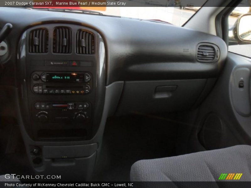 Marine Blue Pearl / Medium Slate Gray 2007 Dodge Caravan SXT