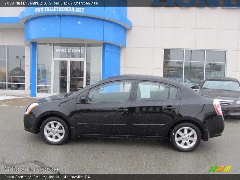 Super Black / Charcoal/Steel 2008 Nissan Sentra 2.0
