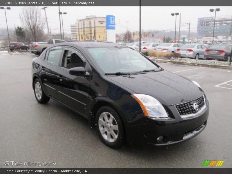 Super Black / Charcoal/Steel 2008 Nissan Sentra 2.0