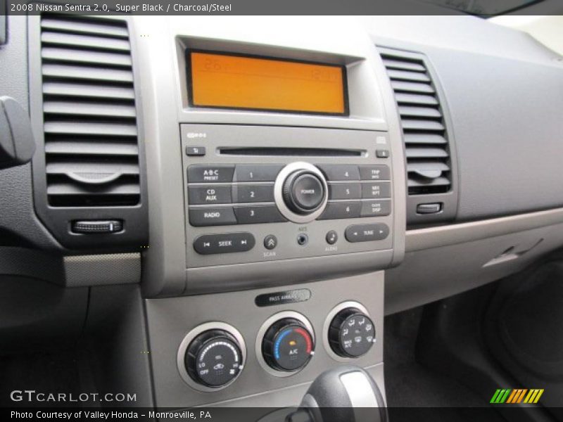 Super Black / Charcoal/Steel 2008 Nissan Sentra 2.0