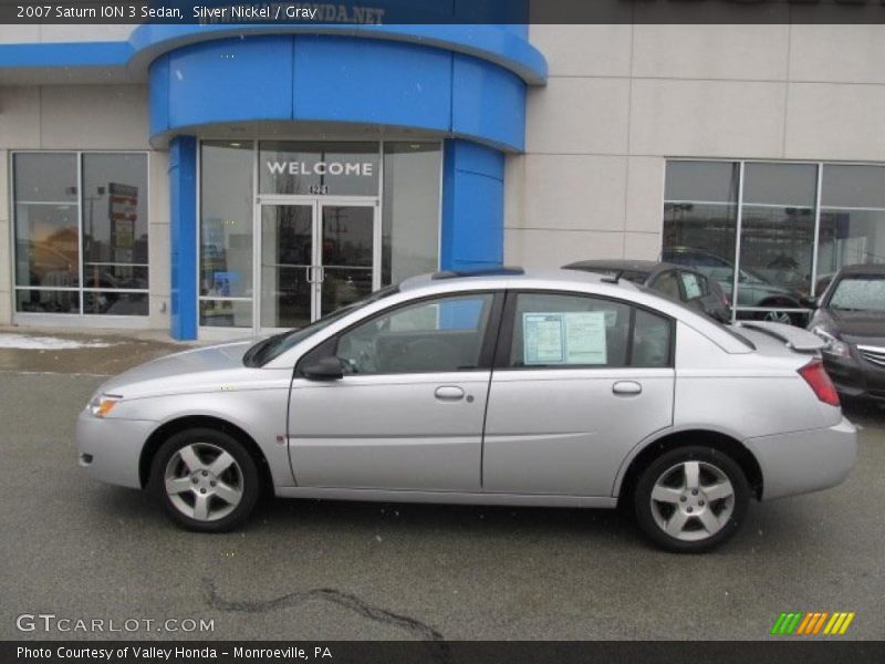 Silver Nickel / Gray 2007 Saturn ION 3 Sedan