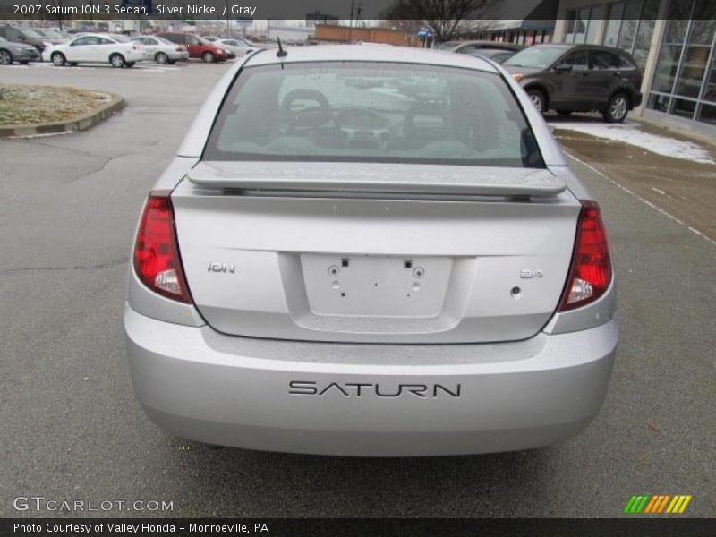 Silver Nickel / Gray 2007 Saturn ION 3 Sedan