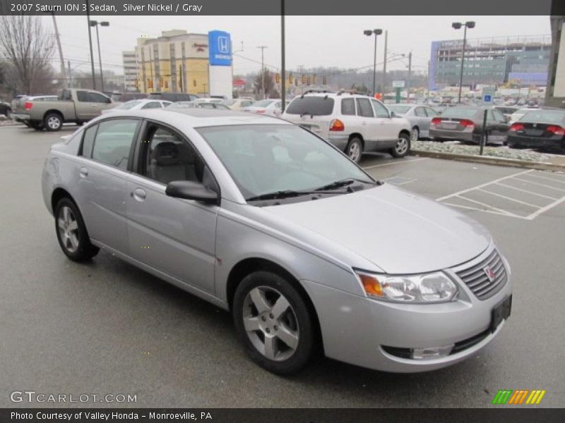 Silver Nickel / Gray 2007 Saturn ION 3 Sedan