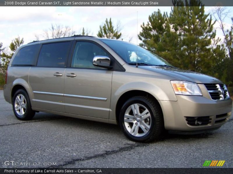 Light Sandstone Metallic / Medium Slate Gray/Light Shale 2008 Dodge Grand Caravan SXT
