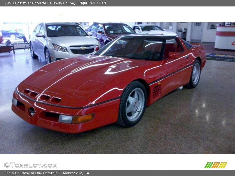 Bright Red / Red 1990 Chevrolet Corvette Callaway Coupe