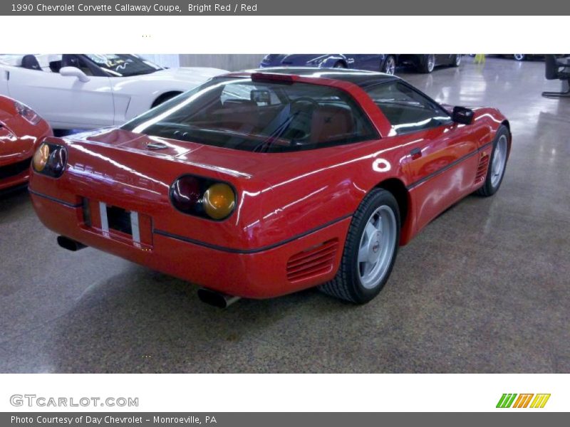 Bright Red / Red 1990 Chevrolet Corvette Callaway Coupe