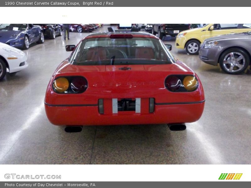 Bright Red / Red 1990 Chevrolet Corvette Callaway Coupe