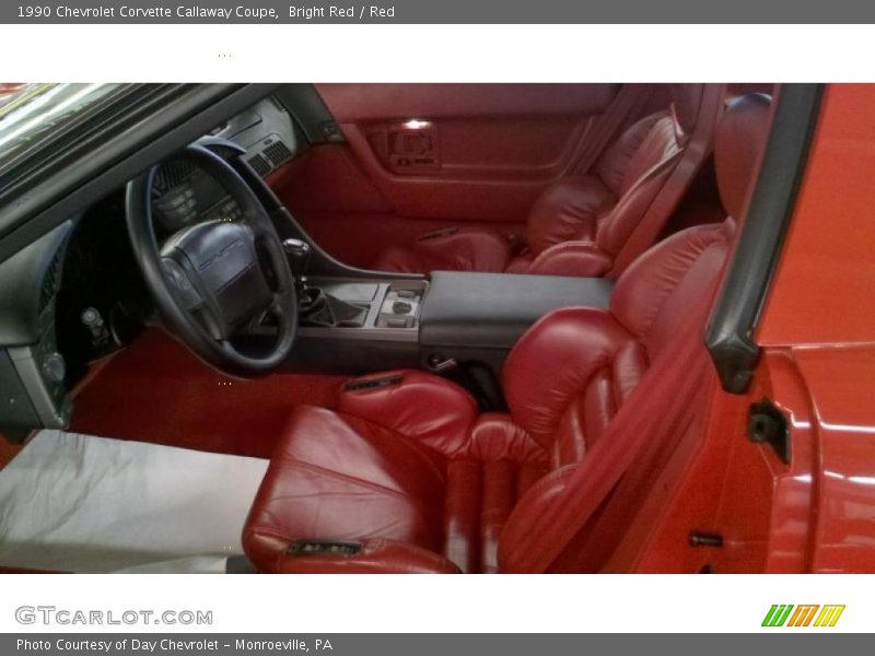  1990 Corvette Callaway Coupe Red Interior