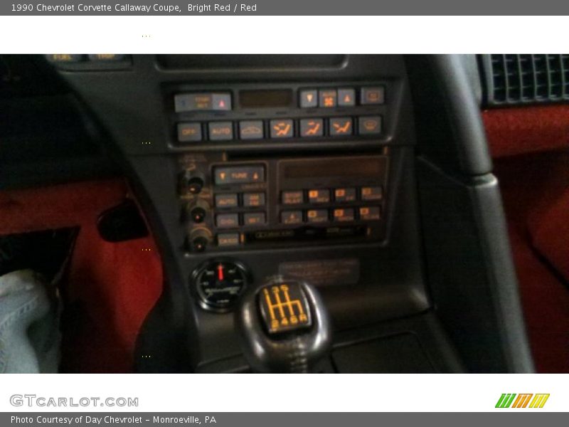 Controls of 1990 Corvette Callaway Coupe