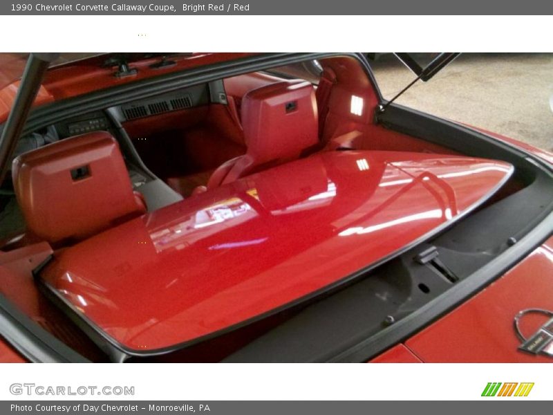 1990 Corvette Callaway Coupe Red Interior
