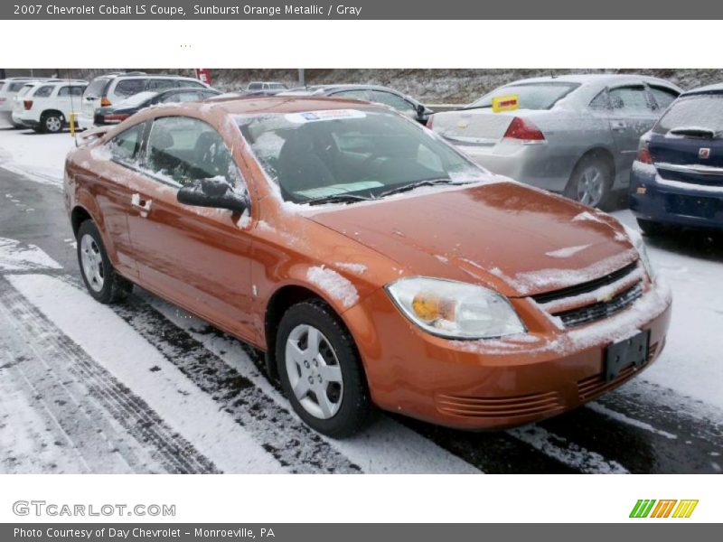 Sunburst Orange Metallic / Gray 2007 Chevrolet Cobalt LS Coupe