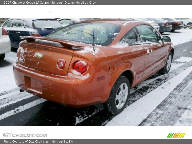 Sunburst Orange Metallic / Gray 2007 Chevrolet Cobalt LS Coupe