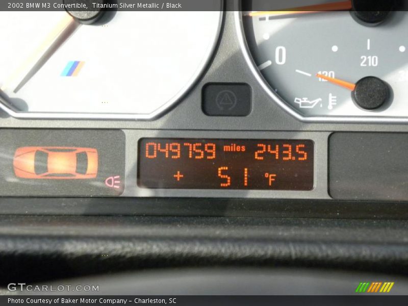 Titanium Silver Metallic / Black 2002 BMW M3 Convertible