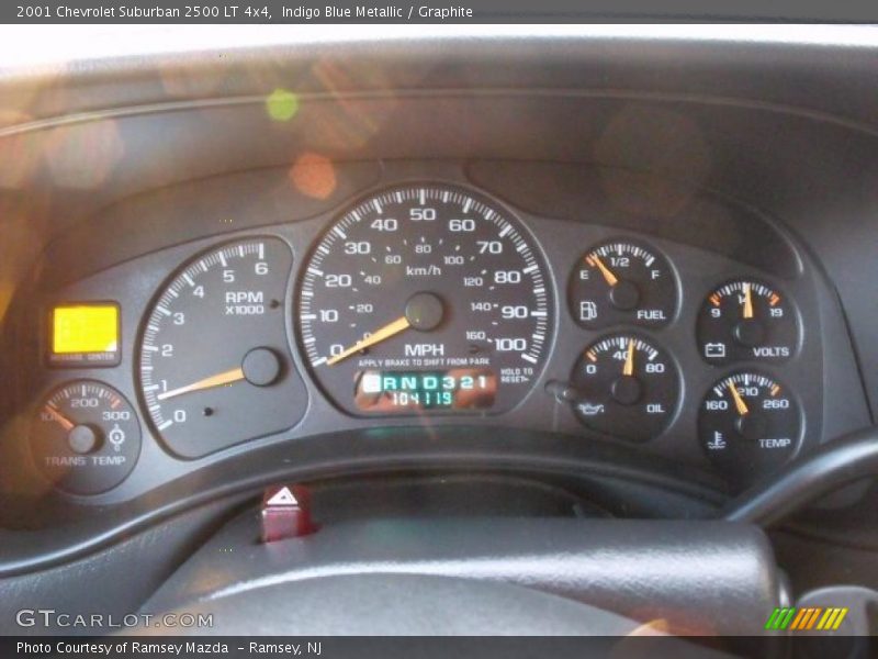 2001 Suburban 2500 LT 4x4 2500 LT 4x4 Gauges